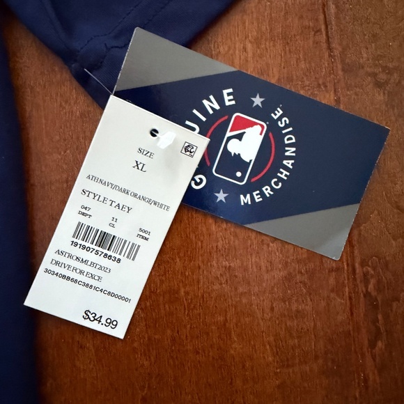 Houston Astros MLB 2023 Performance Polo Men's Size XL - Picture 2 of 2